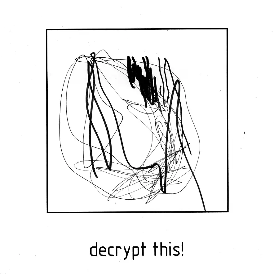 *** this! Serie von konzeptionelle Zeichnungen auf Papier - decrypt this!