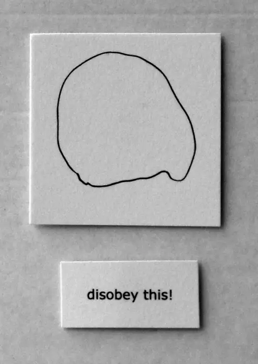 *** this! Series of conceptual drawings on paper - disobey this!