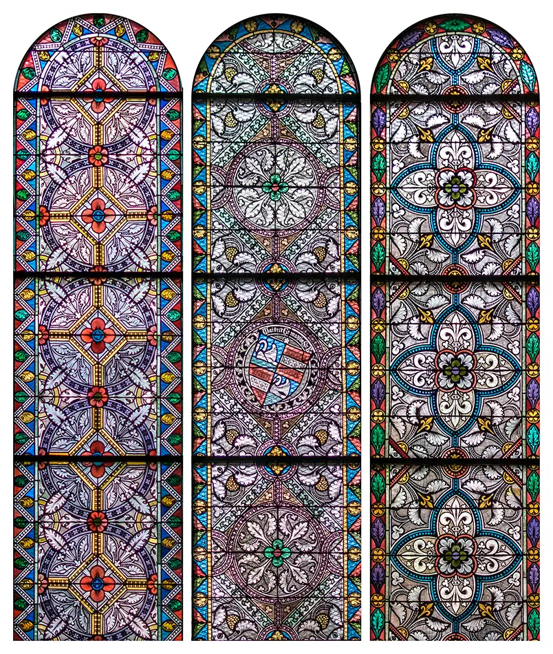 Restoration of the stained glass and leadlight windows - Dominican Church of Eppan - windows after the restoration